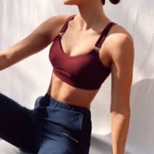 Cleo Harper Vashti Maroon Bralette Sz M